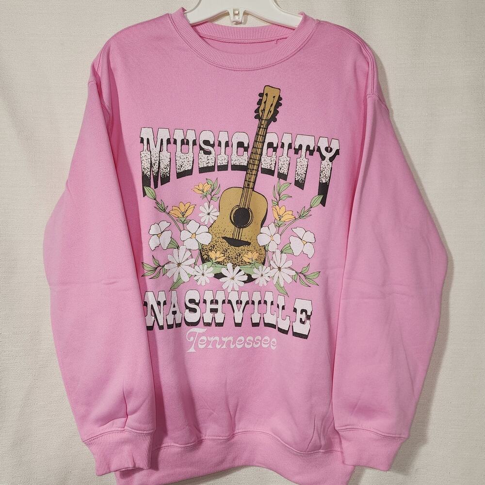 Music City Nashville tennessee Sweatshirt women's Small